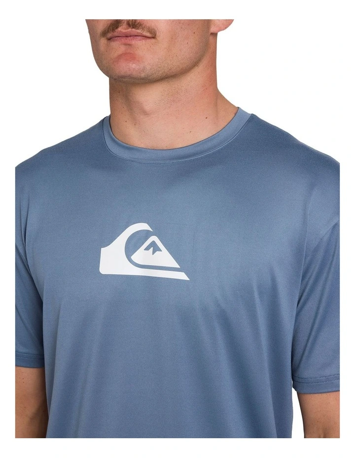 Solid Streak Short Sleeve Id T-shirt in Blue image 4