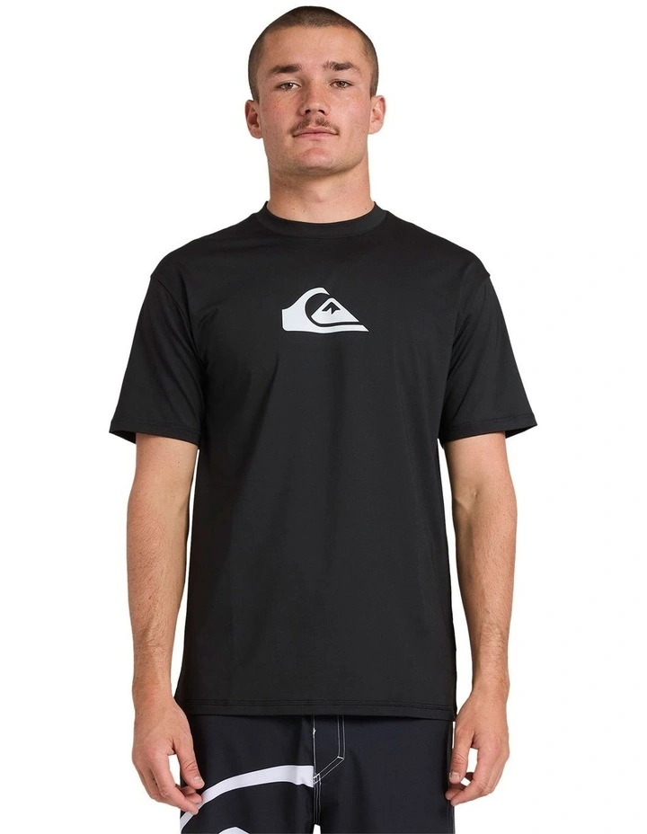 Solid Streak Short Sleeve in Black image 1