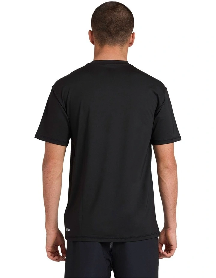 Solid Streak Short Sleeve in Black image 2