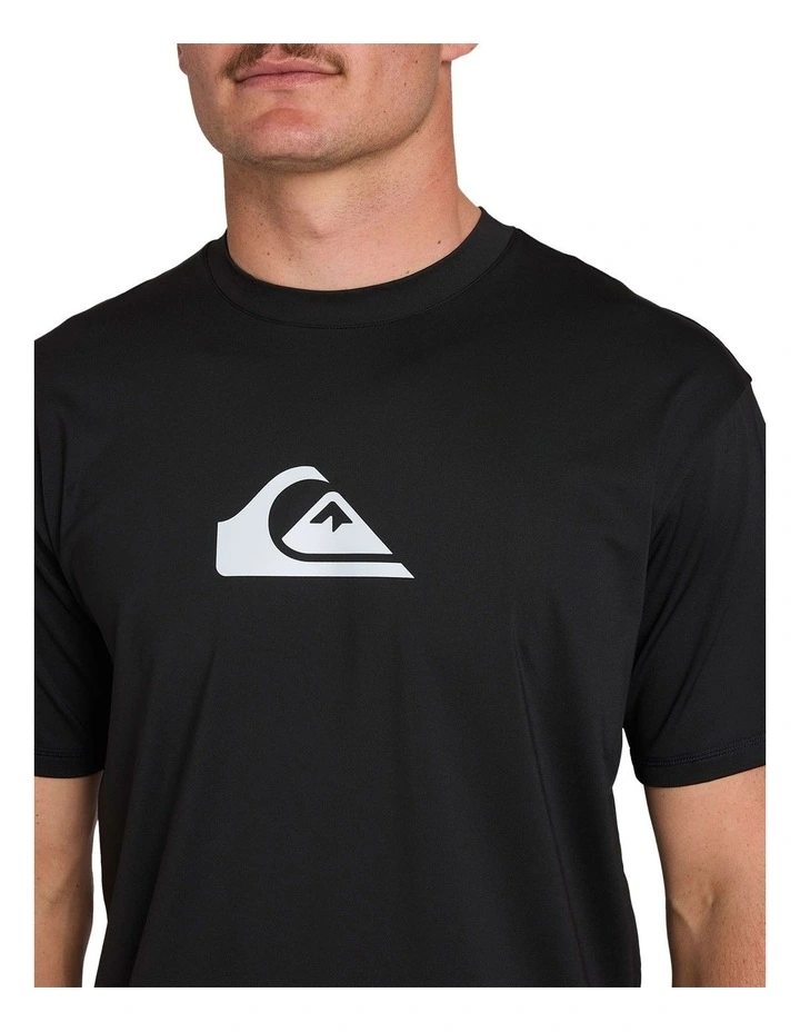 Solid Streak Short Sleeve in Black image 4