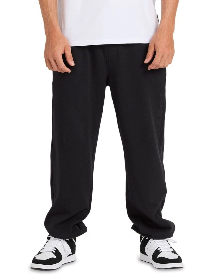 Graphic Track Pant in Black image 1