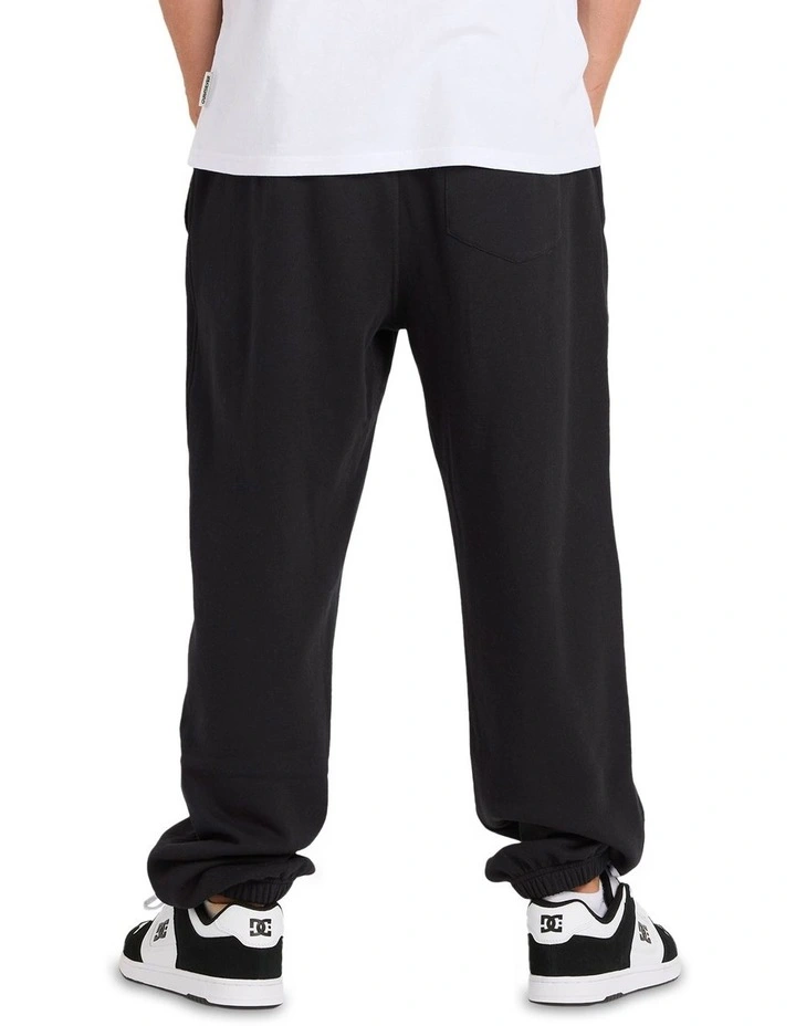 Graphic Track Pant in Black image 2