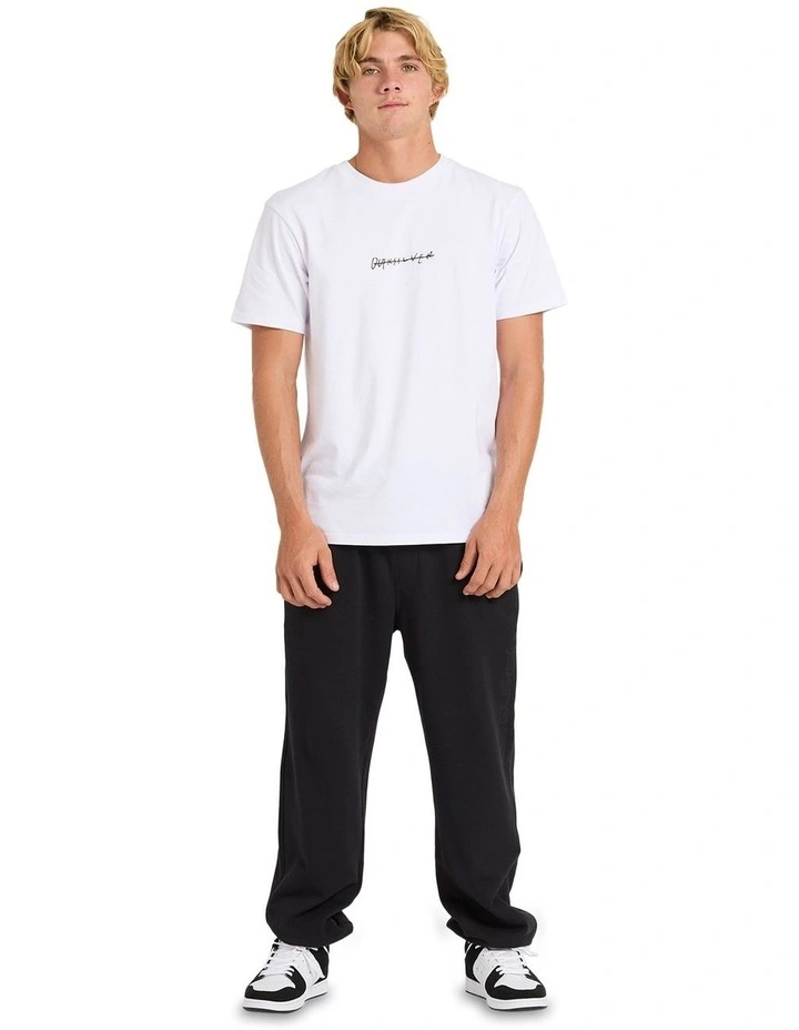 Graphic Track Pant in Black image 5
