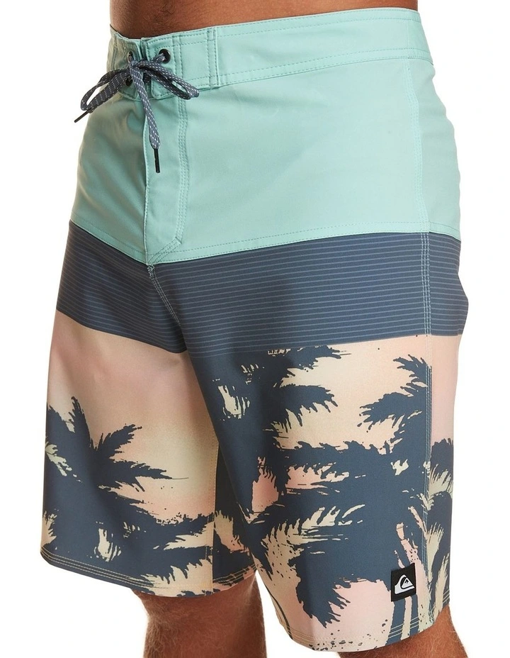 Surf Silk Panel Boardshorts in Pastel Turquoise image 2