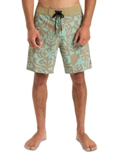 Surfsilk Straight Leg 18 Shorts in Granite Green