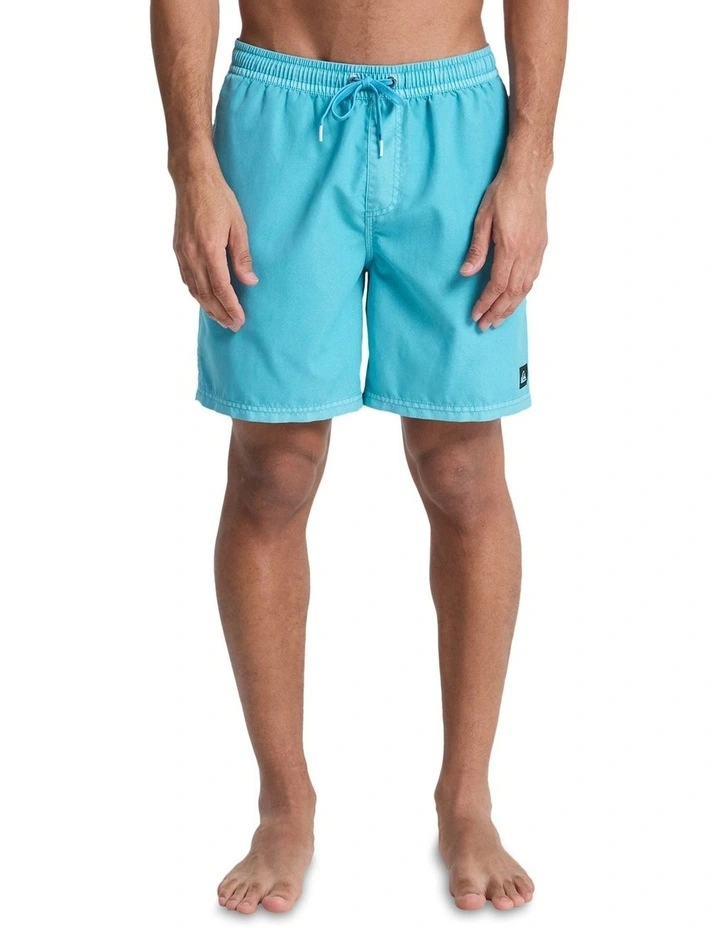 Surfwash 17 Inch Swim Shorts in Aqua Blue image 1