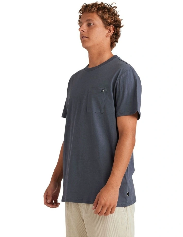Premium Pocket Short Sleeve T-shirt in Midnight image 3