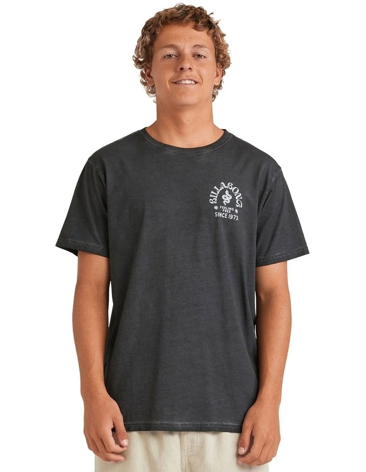 Big Wave Shaz Short Sleeve T-shirt in Black image 1