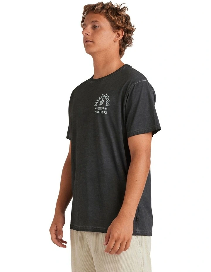 Big Wave Shaz Short Sleeve T-shirt in Black image 3