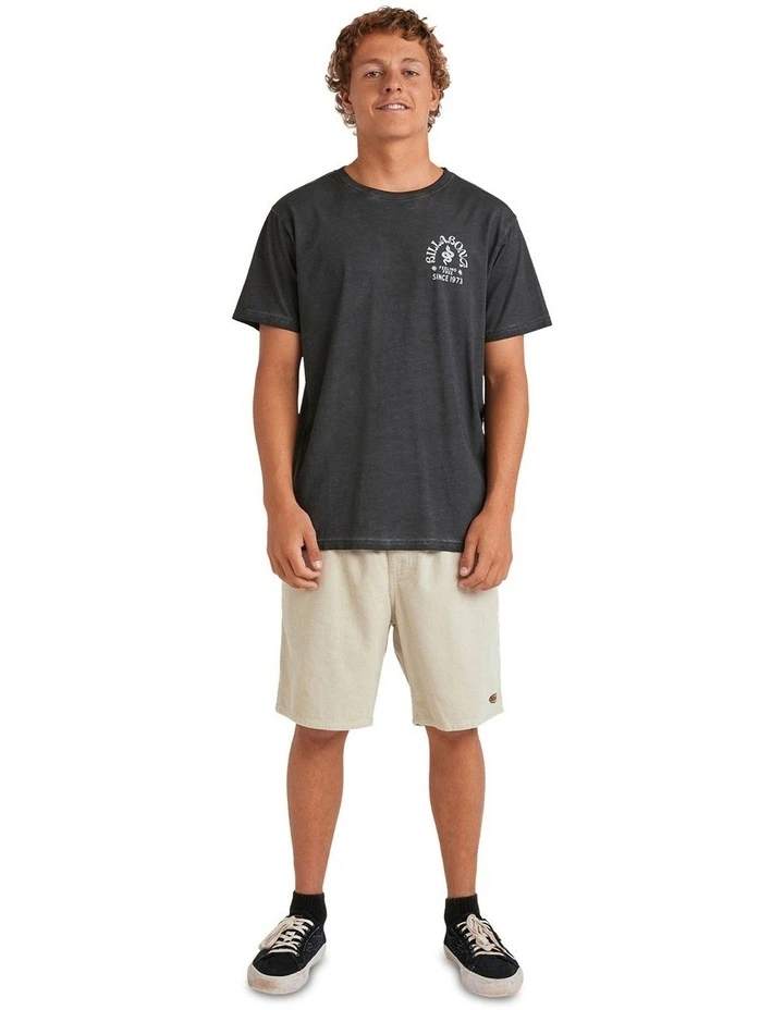 Big Wave Shaz Short Sleeve T-shirt in Black image 5