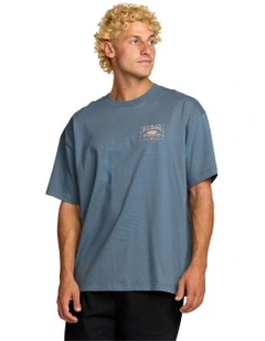 Double Spread Og Short Sleeve T-shirt in Slate Blue