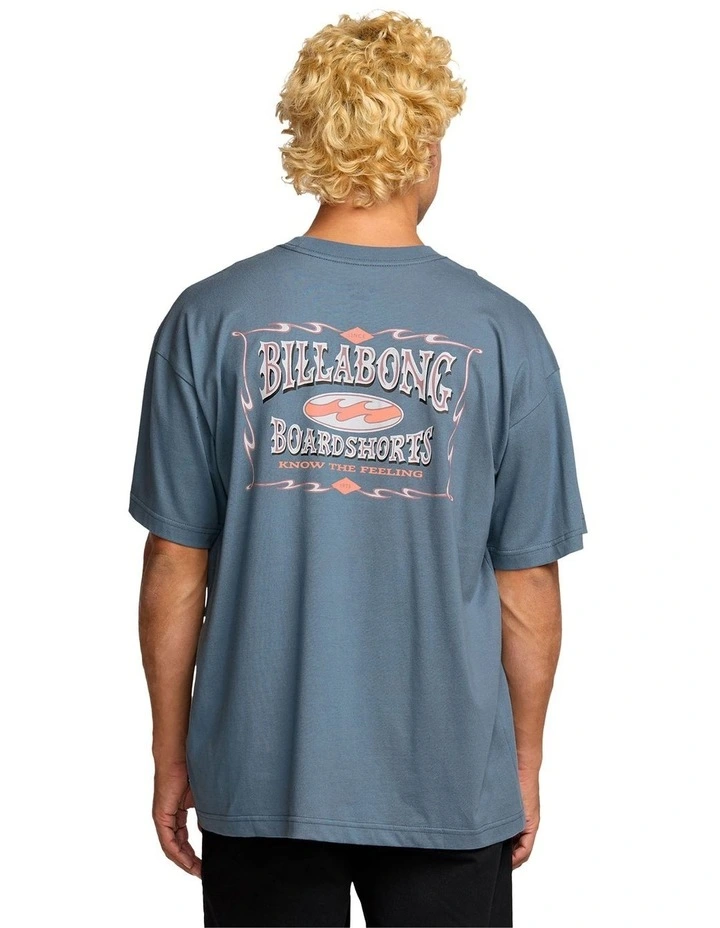 Double Spread Og Short Sleeve T-shirt in Slate Blue image 2
