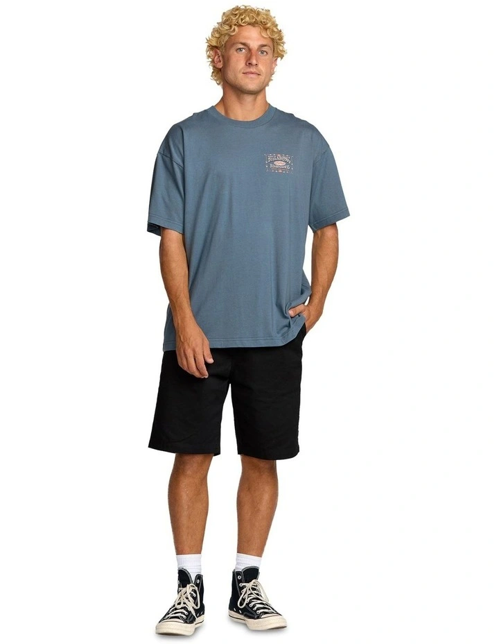 Double Spread Og Short Sleeve T-shirt in Slate Blue image 5