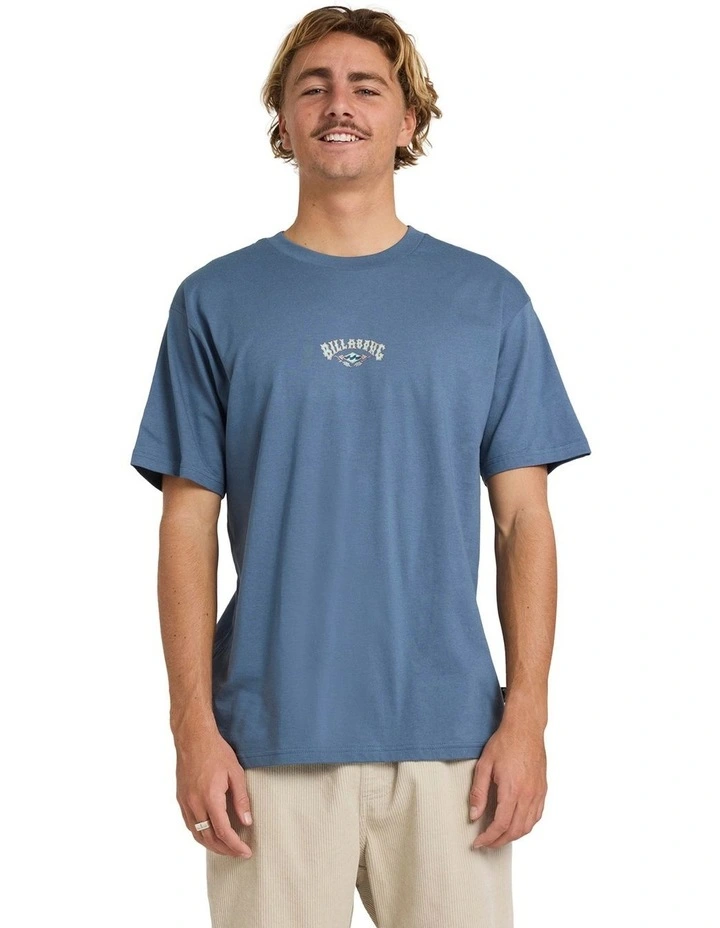 Rose Arch Regular T-Shirt in Blue image 1