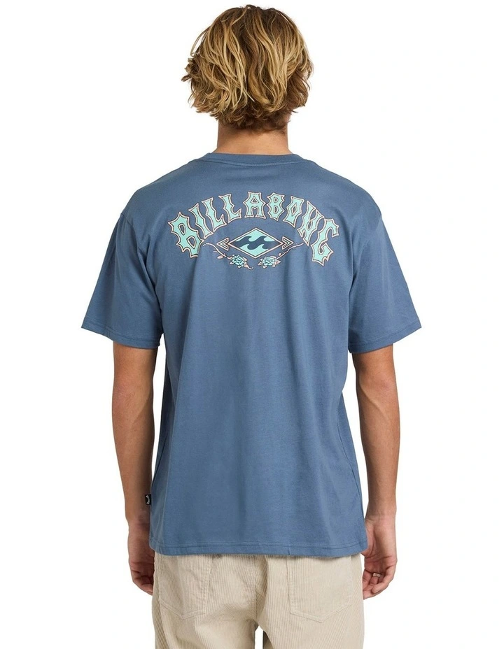 Rose Arch Regular T-Shirt in Blue image 2
