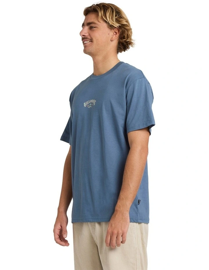 Rose Arch Regular T-Shirt in Blue image 3