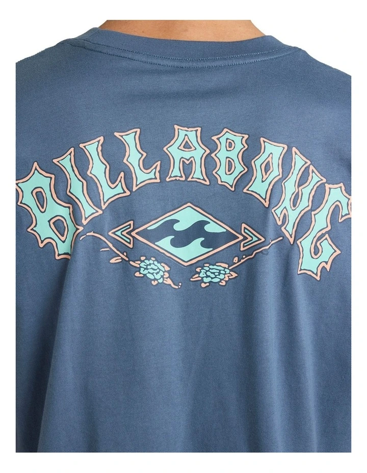 Rose Arch Regular T-Shirt in Blue image 4