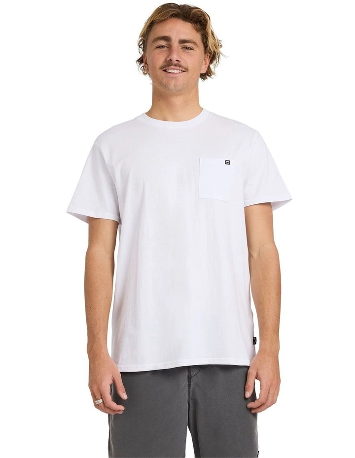 Premium Pocket T-shirt in White image 1