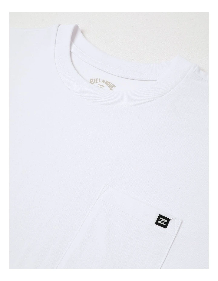 Premium Pocket T-shirt in White image 2