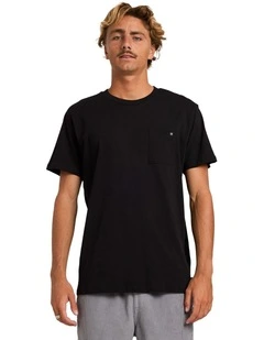 Premium Pocket Short Sleeve T shirt in Black