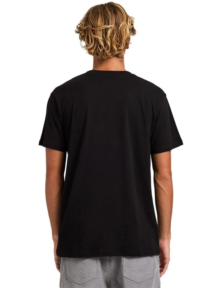 Premium Pocket Short Sleeve T shirt in Black image 2