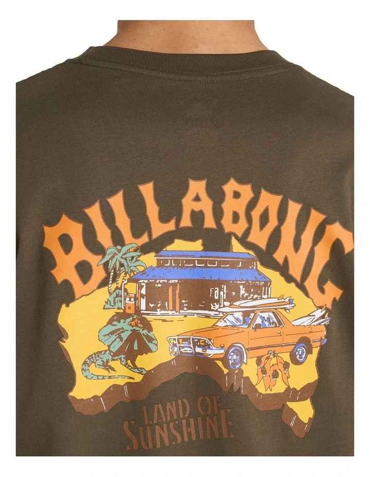 Land Of Sunshine T-shirt in Green image 4