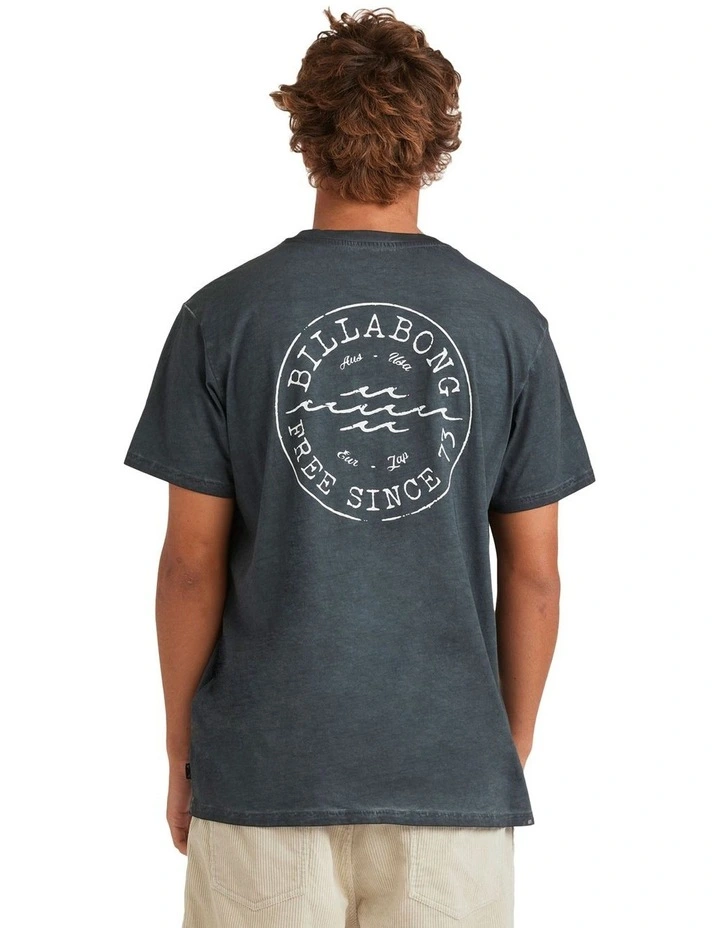 Big Wave Daz T-shirt in Blue image 2