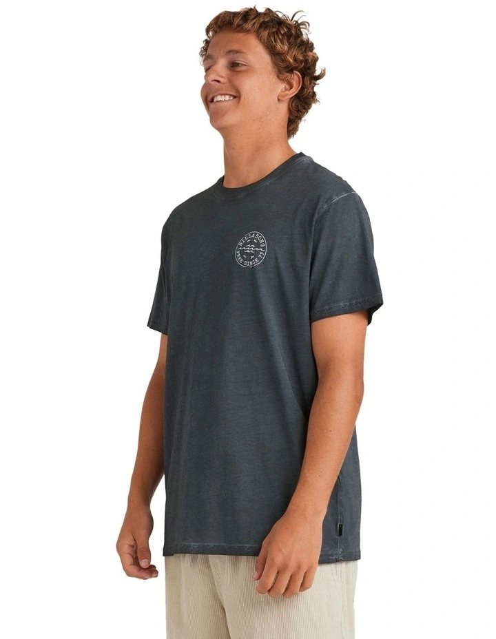 Big Wave Daz T-shirt in Blue image 3