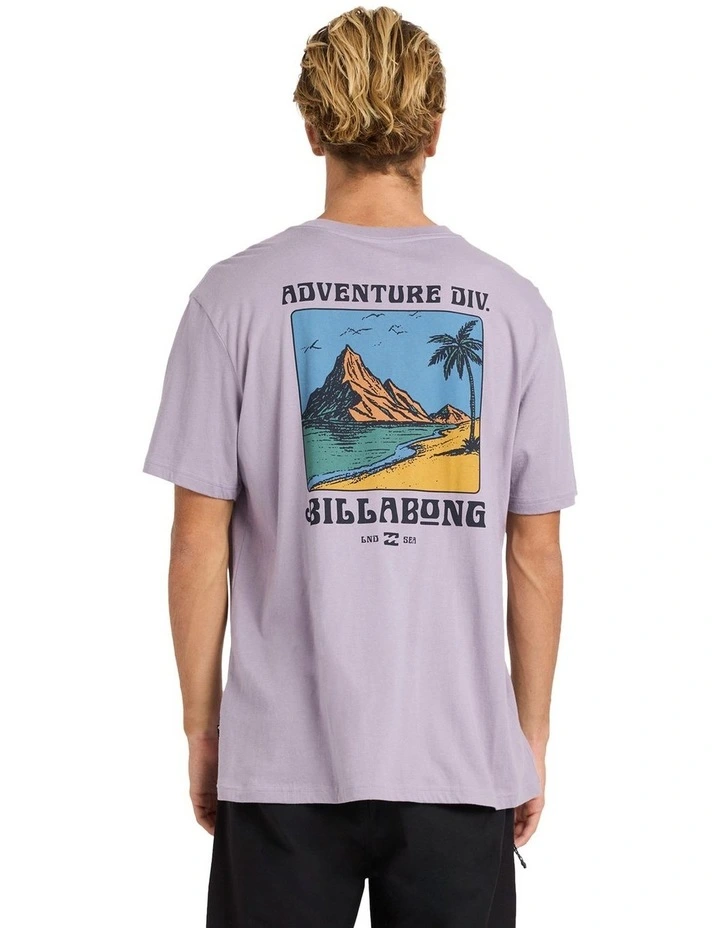 Post Cards A/DIV Premium T-shirt in Purple image 2