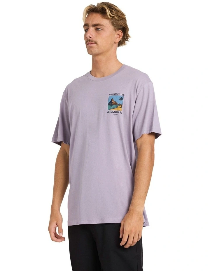 Post Cards A/DIV Premium T-shirt in Purple image 3
