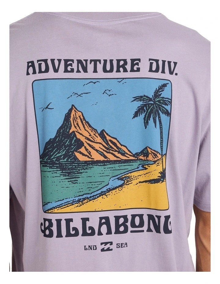 Post Cards A/DIV Premium T-shirt in Purple image 4
