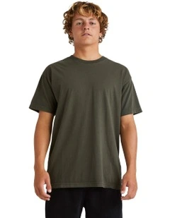 Premium Wave Wash T-shirt in Seaweed