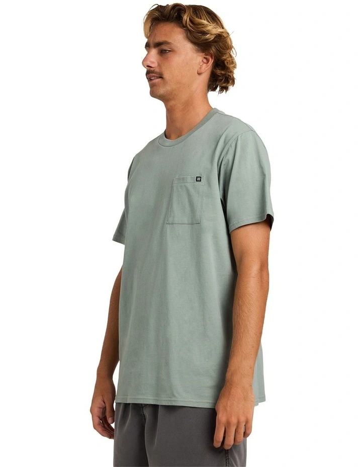 Premium Pocket T-Shirt in Silt Green image 3