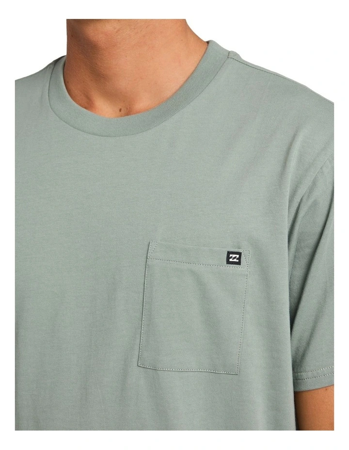 Premium Pocket T-Shirt in Silt Green image 4