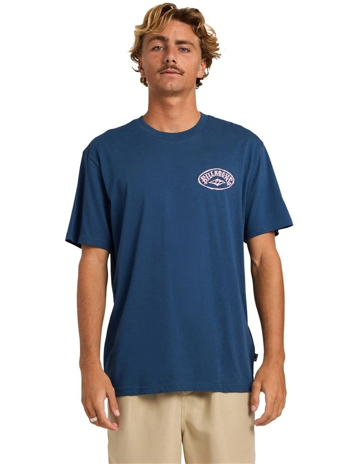 Reverse Premium T-Shirt in Dark Denim image 1