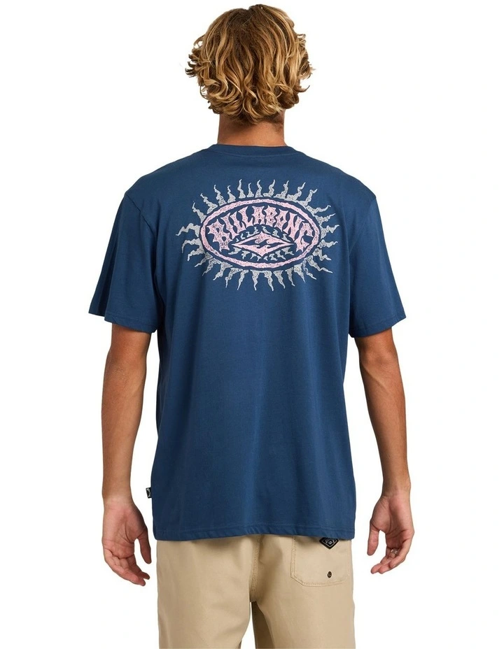 Reverse Premium T-Shirt in Dark Denim image 2