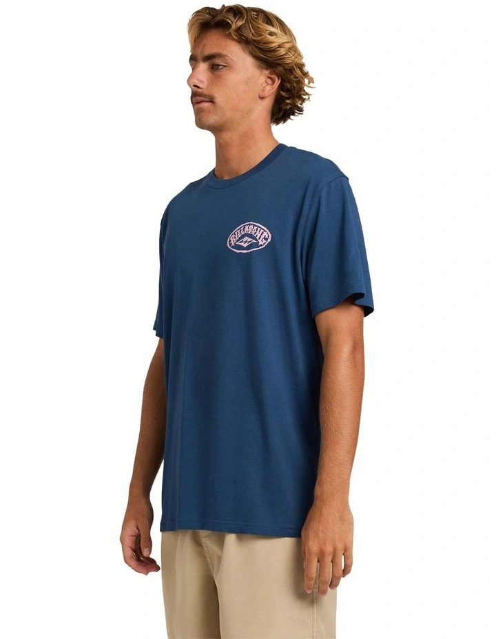 Reverse Premium T-Shirt in Dark Denim image 3