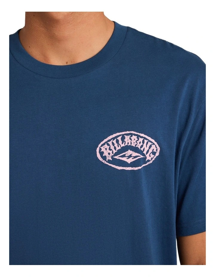 Reverse Premium T-Shirt in Dark Denim image 4