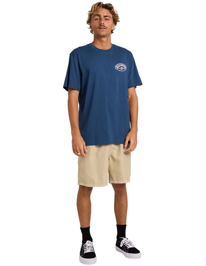 Reverse Premium T-Shirt in Dark Denim image 5
