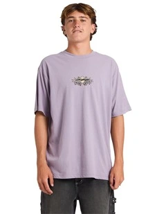 Biscus Og T-Shirt in Purple Ash