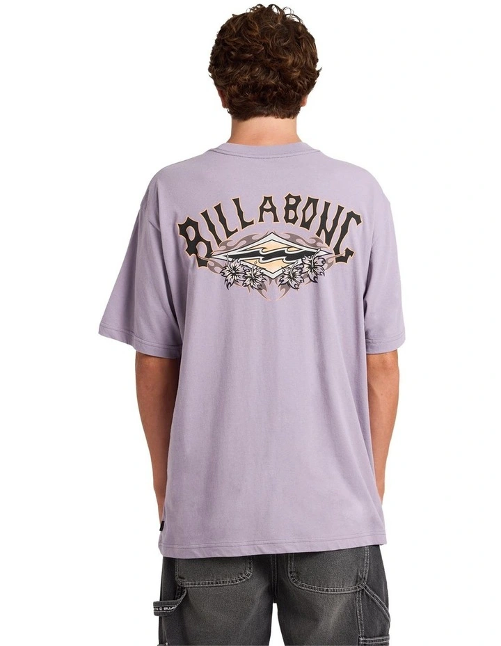 Biscus Og T-Shirt in Purple Ash image 2