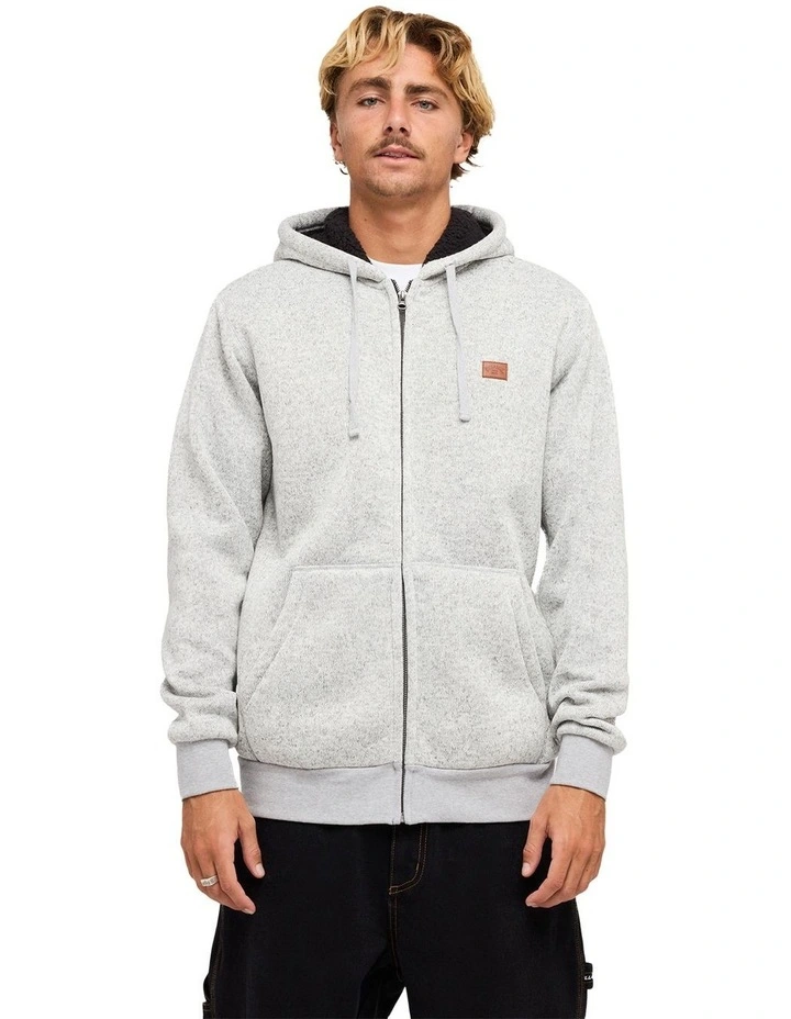 Revolt Zip Thru Hood in Grey image 1