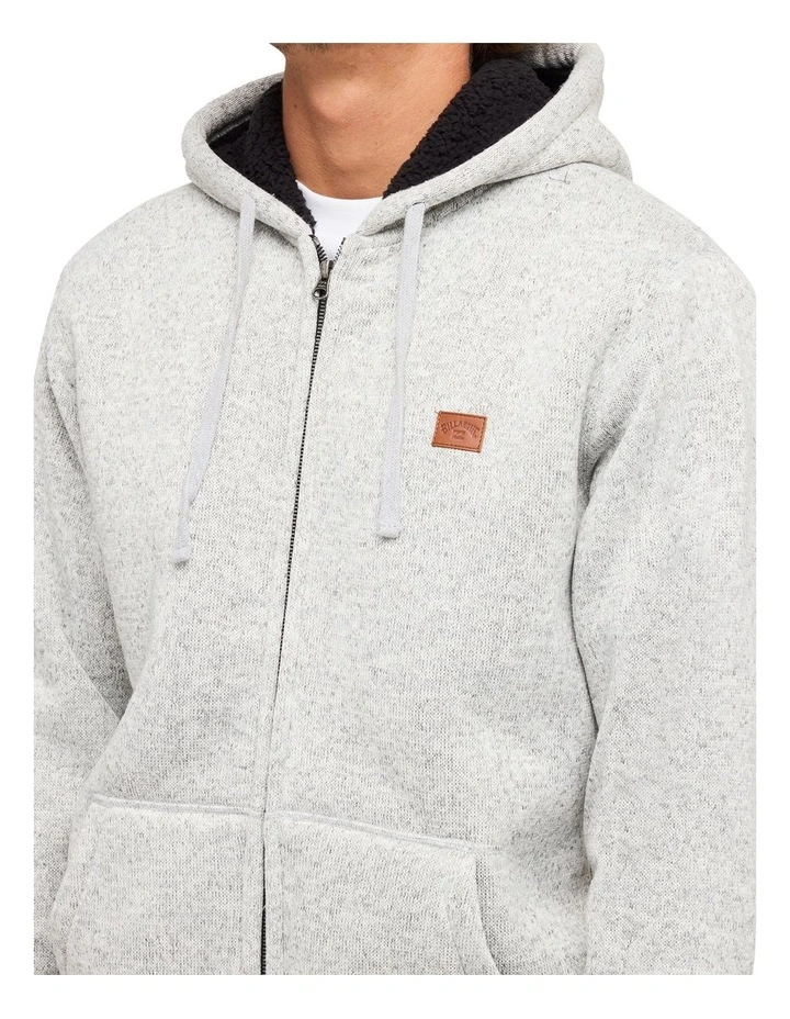 Revolt Zip Thru Hood in Grey image 4
