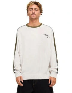 Script Sweatshirt in Silver