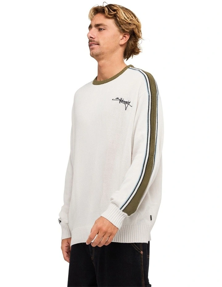 Script Sweatshirt in Silver image 3