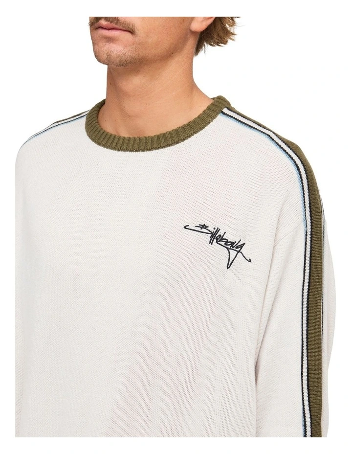 Script Sweatshirt in Silver image 4
