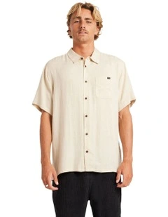 Ricardo Short Sleeve Shirt in Beige