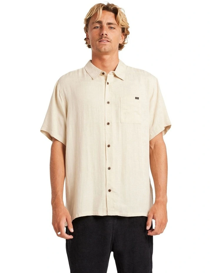 Ricardo Short Sleeve Shirt in Beige image 1