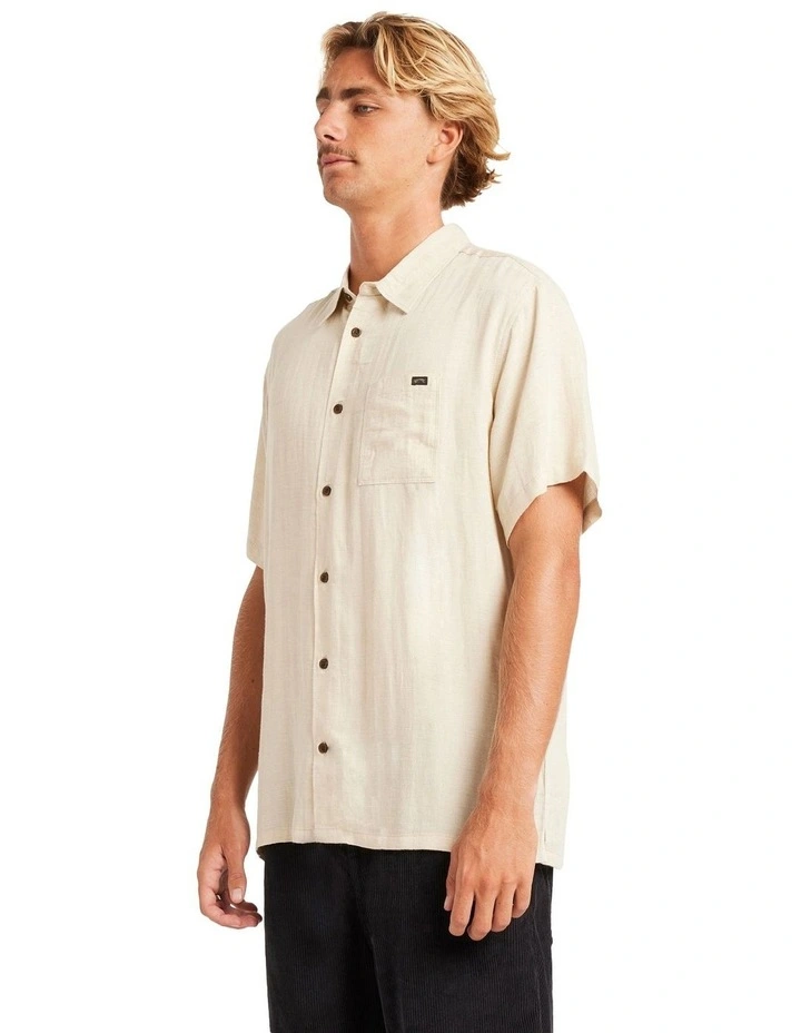 Ricardo Short Sleeve Shirt in Beige image 3