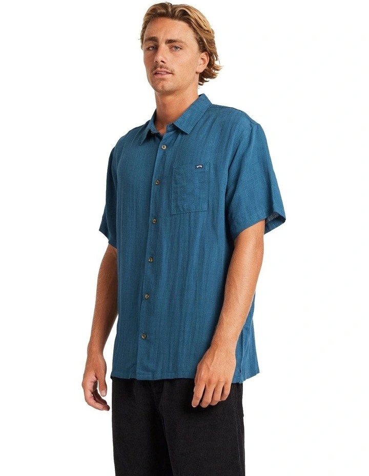 Ricardo Short Sleeve Shirt in Blue image 3